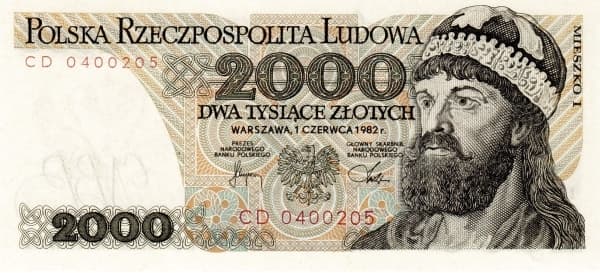 2.000 Złotych Narodowy Bank Polski
