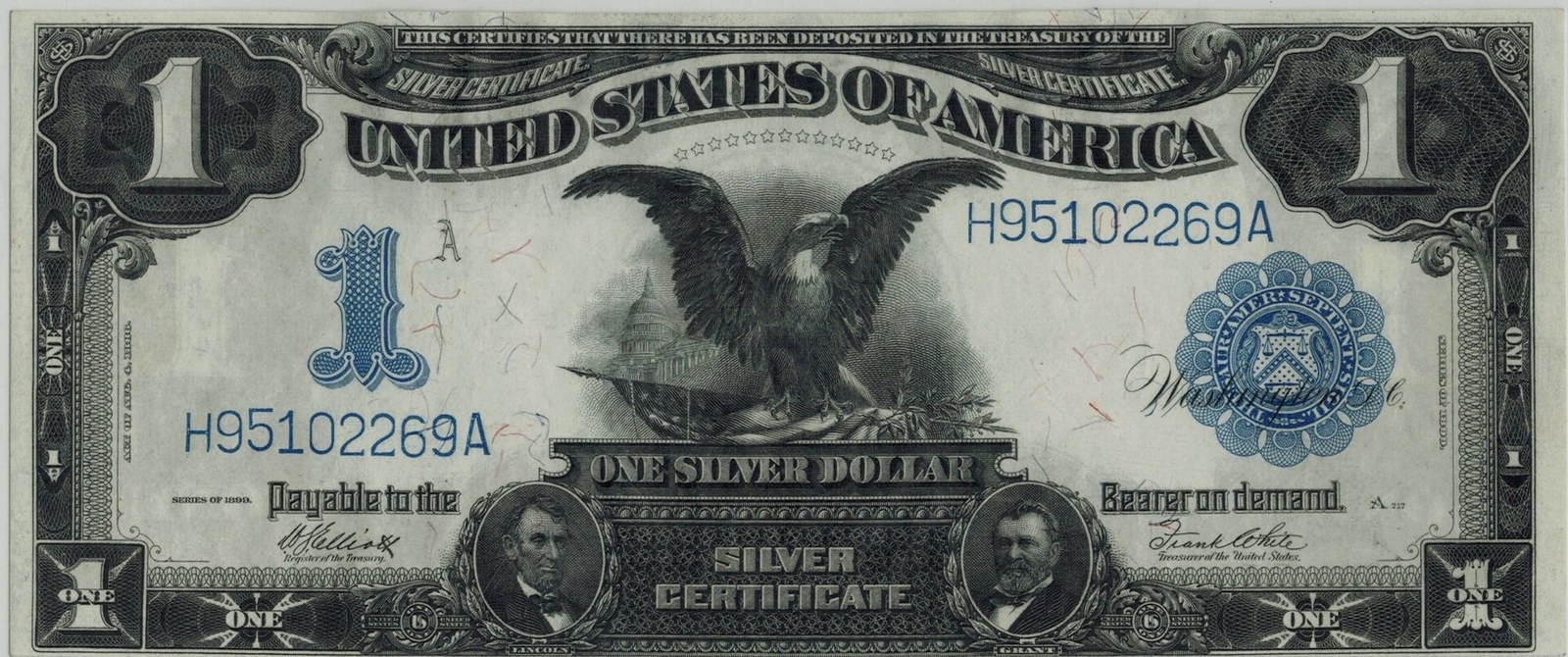 Series of 1899 $1 Black Eagle Silver Certificate