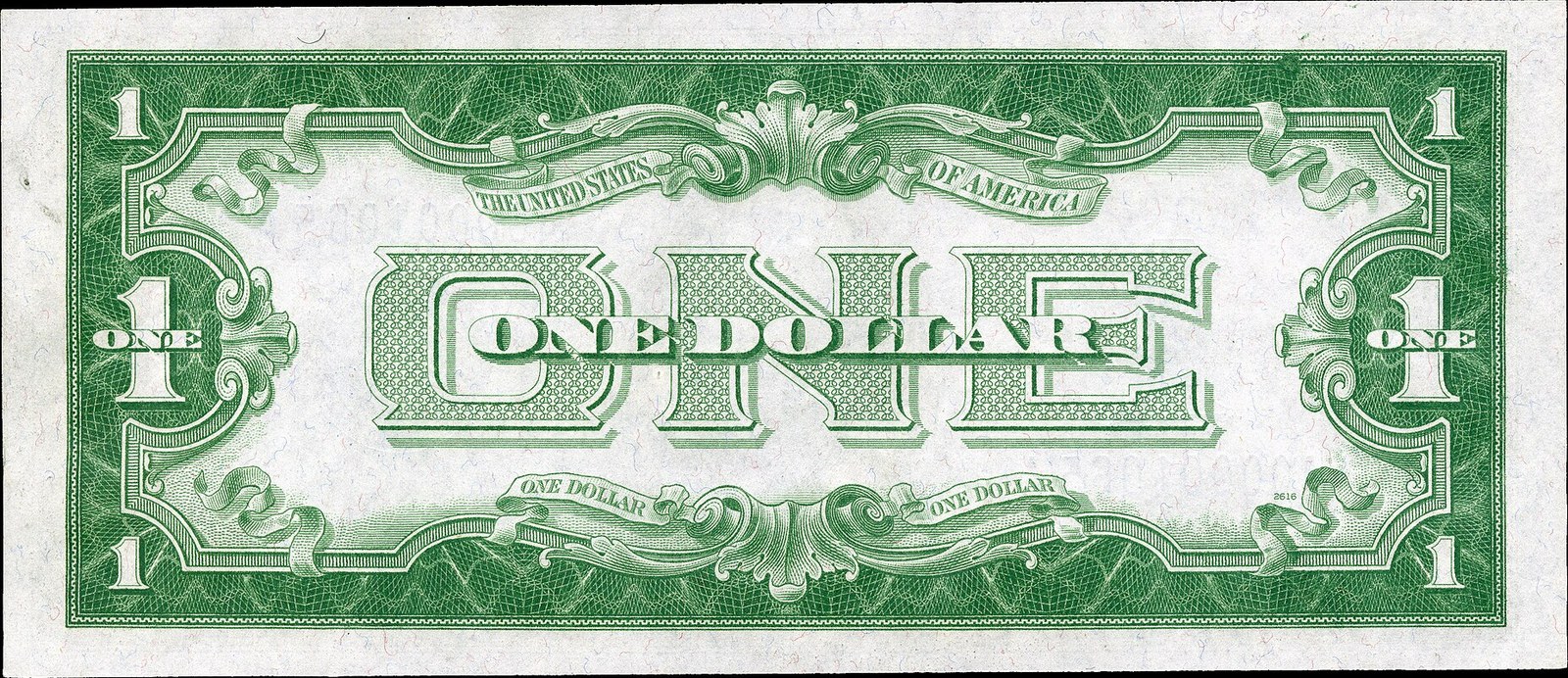 Back of a Series of 1934 $1 Silver Certificate