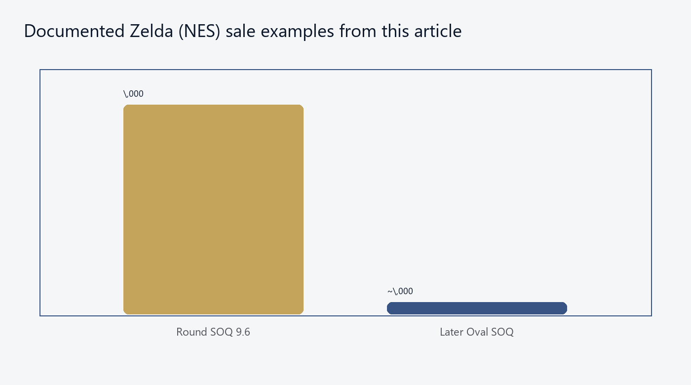 Chart comparing a $384,000 Round SOQ sale with a later Oval SOQ sale around $6,000